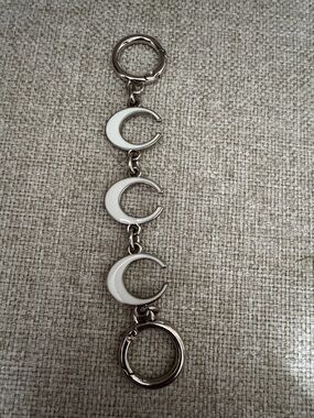 Silver-tone Crescent Moon bag extender